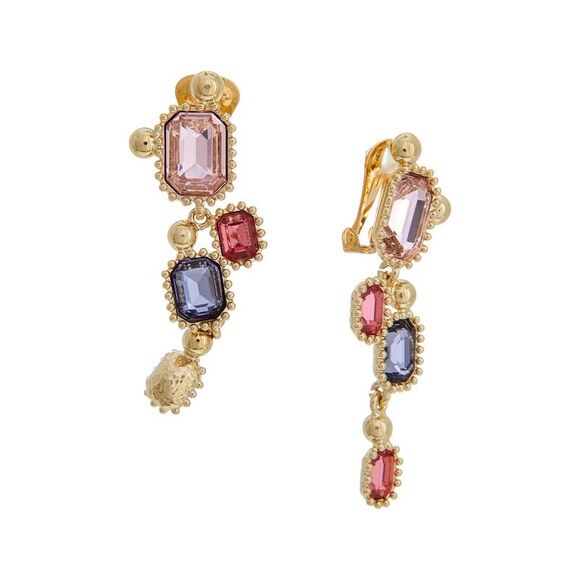 Oscar De La Renta Emerald Drop Earrings